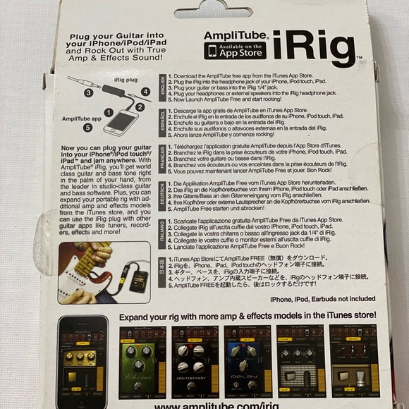 IK Multimedia AmpliTube iRig Guitar Interface Adapter for iPhone iPad iPod-NEW. - Picture 3 of 3